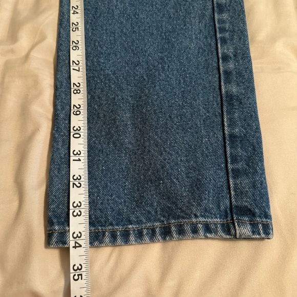 Carhartt Men's Size 34x34 Denim Blue Jeans Relaxed Fit Med Wash Loose Workwear - Picture 11 of 11